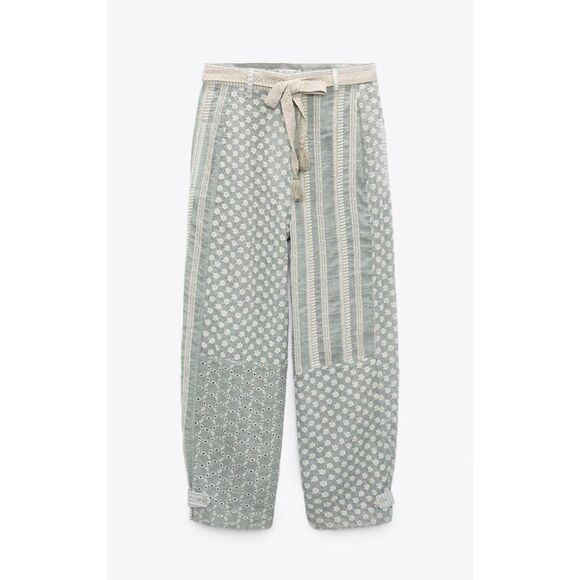 Zara embroidered pants Openwork - Picture 4 of 6